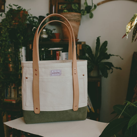 Canvas & Suede Classic Tote Bag