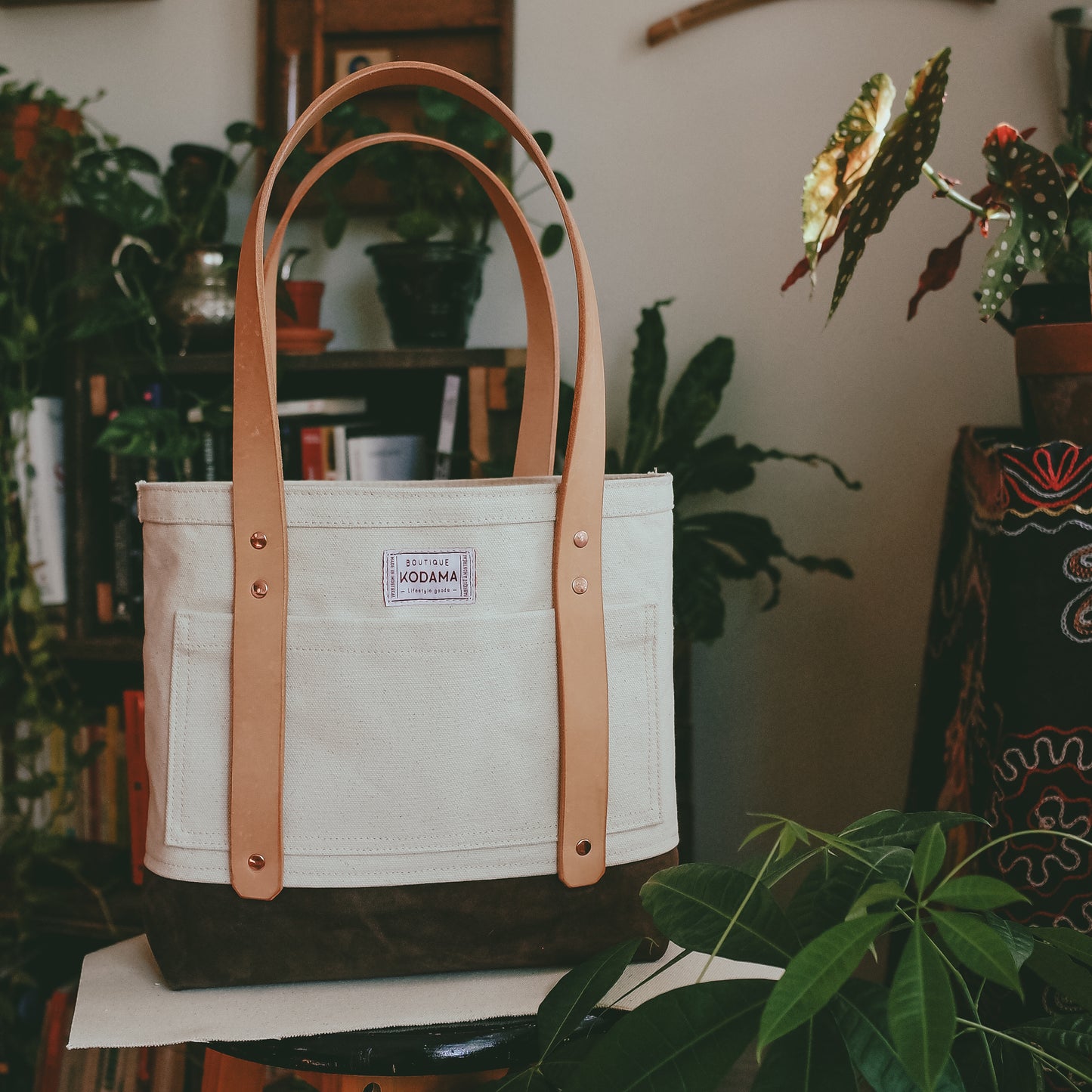 Canvas & Suede Classic Tote Bag