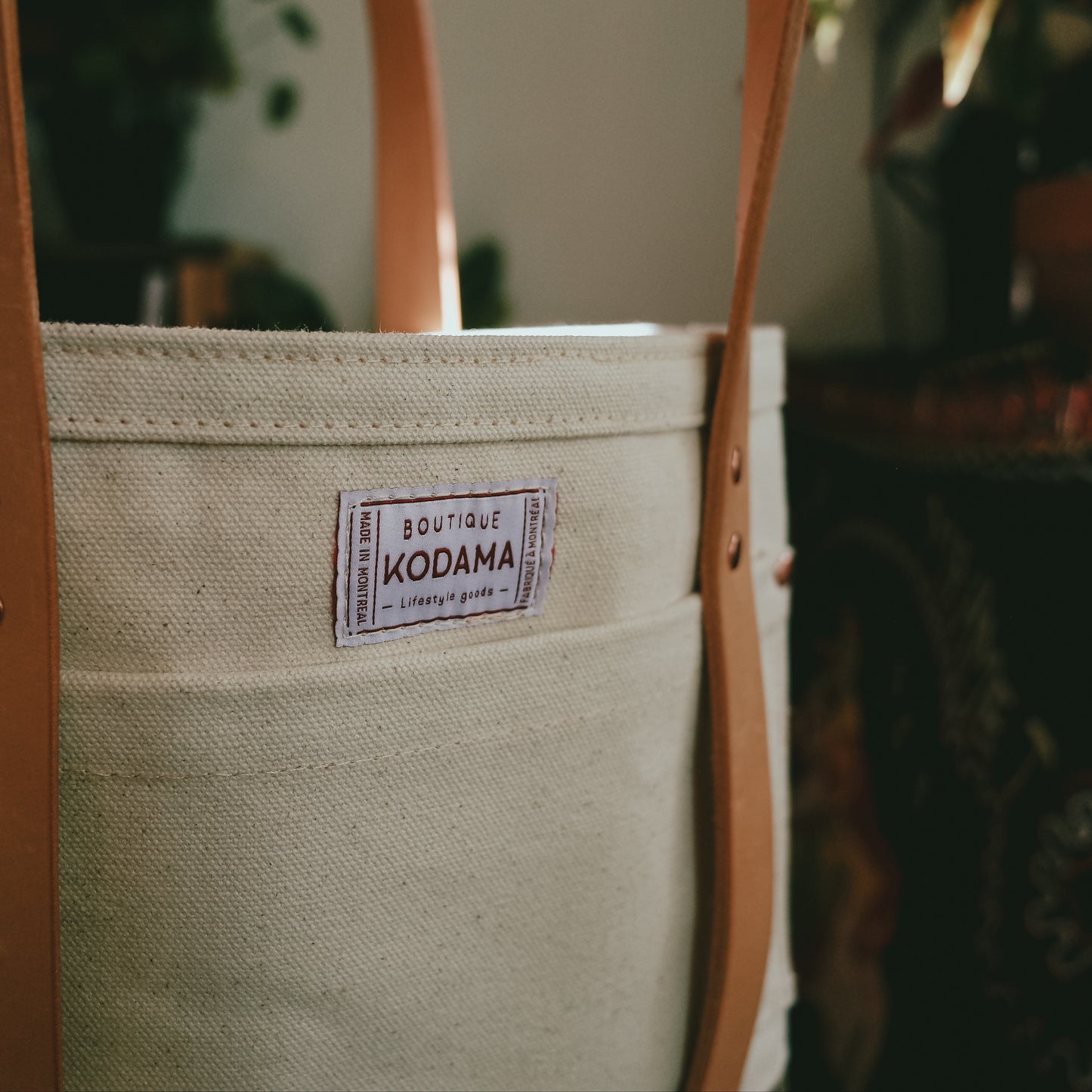 Canvas & Suede Classic Tote Bag